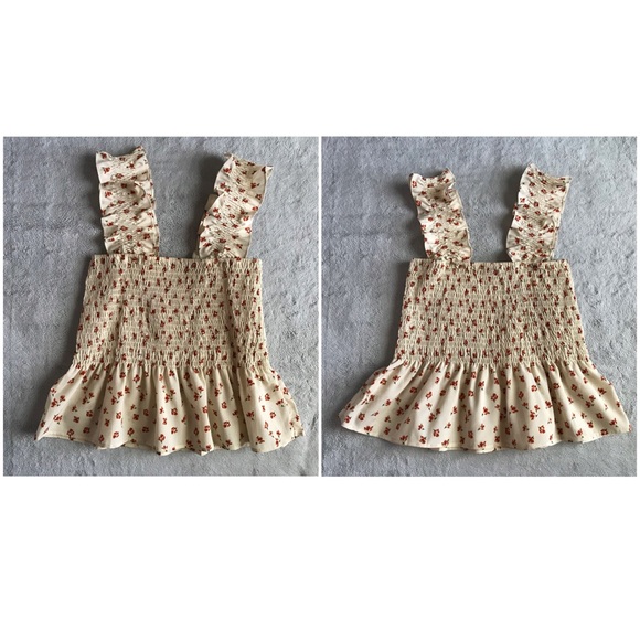 Need Supply Farrow Bridges Smocked Floral Top S - Picture 4 of 9